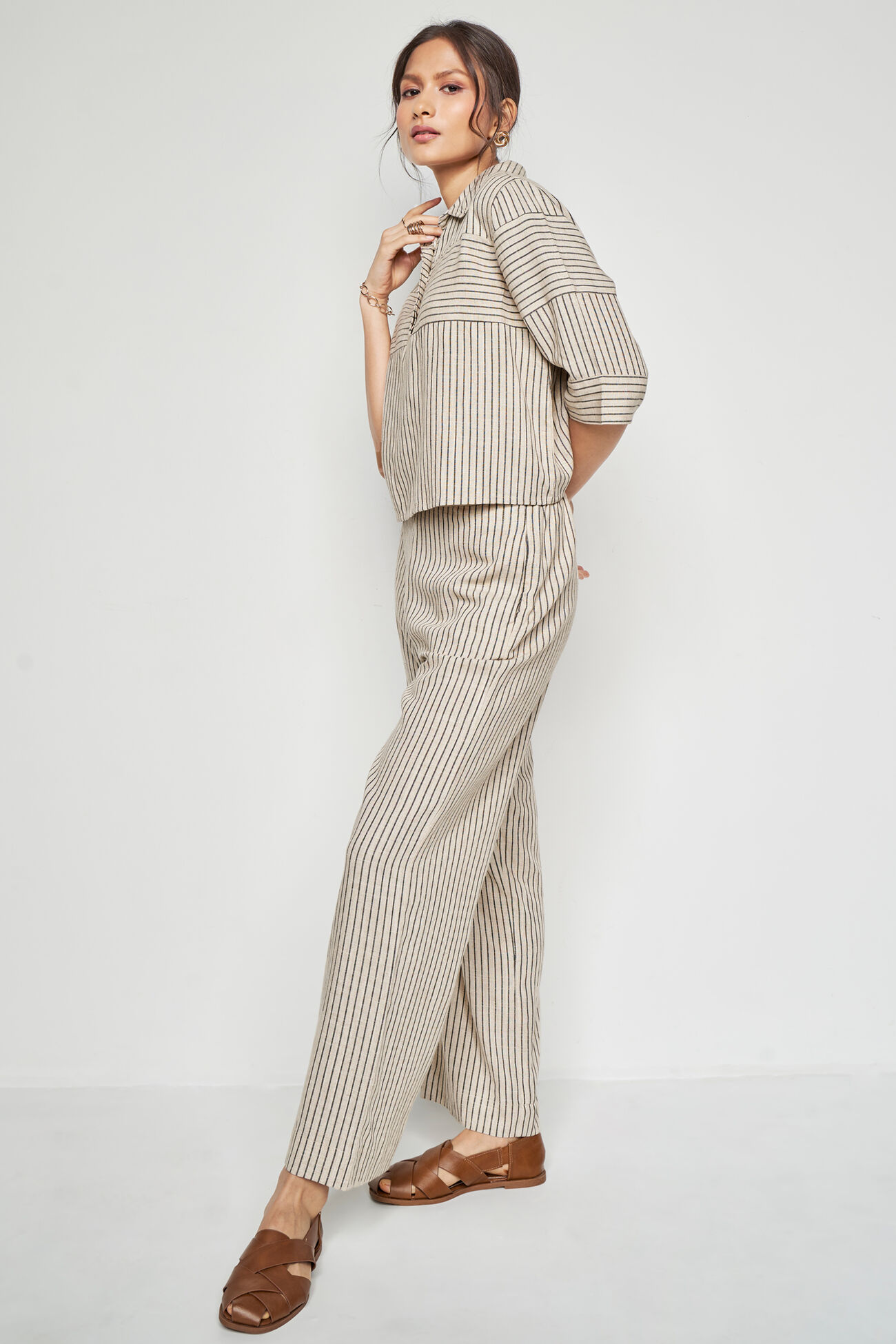 The Stripes Coord Set, Cream, image 7